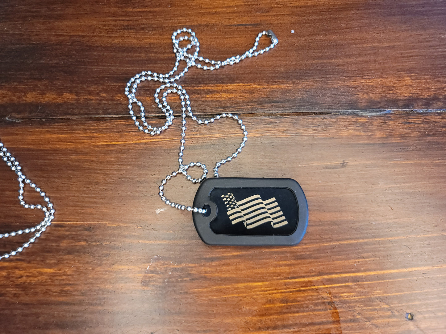 Black Stainless Steel Military Dog Tags with Silicone Sleeve