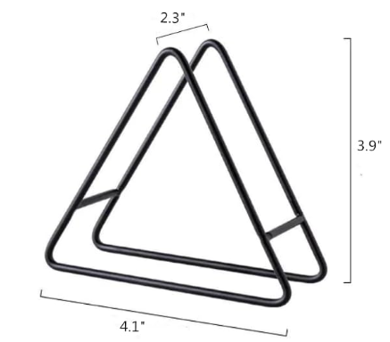 Black Metal Coaster Holder