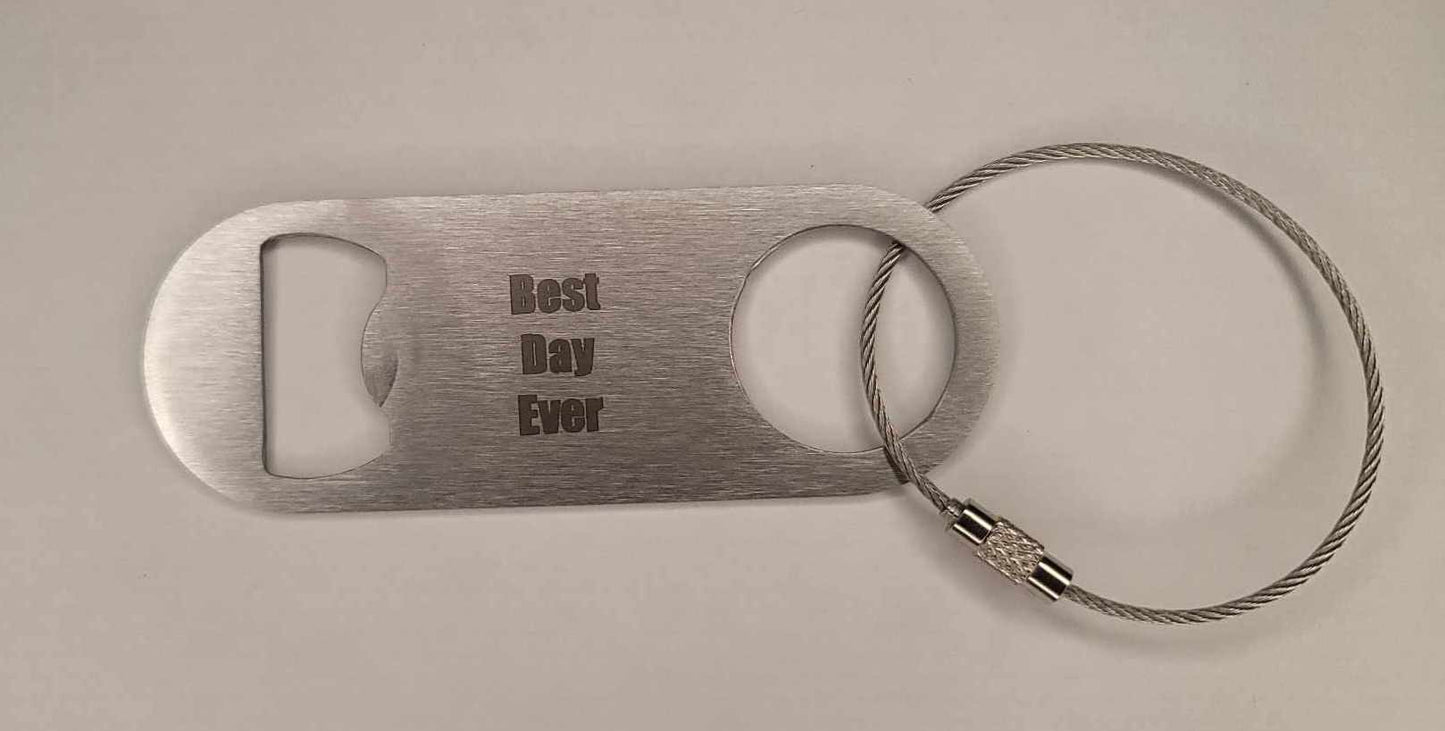 Stainless Steel Bottle Opener Keychain