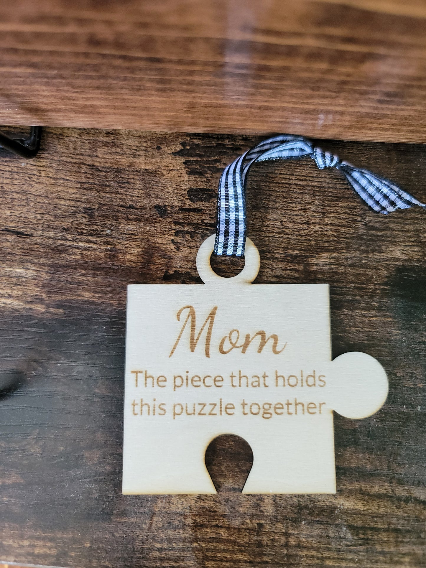 Mom Puzzle Piece Ornament